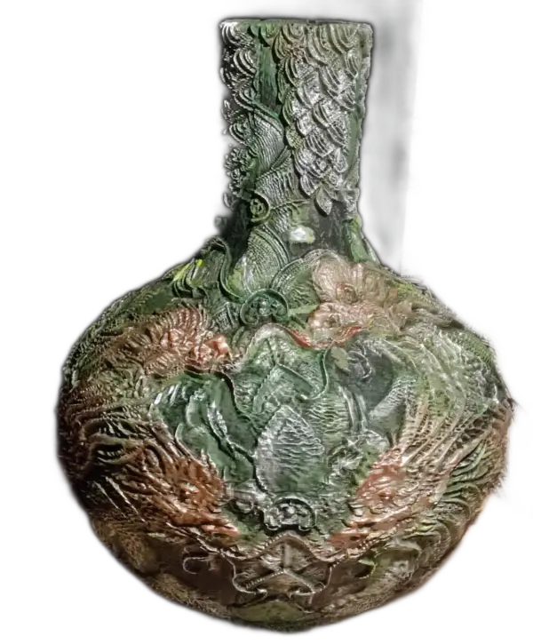 Vase "Dragons Célestes" - Symbole de Prospérité et de Bénédiction