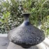 Vase Contemporain "Écailles Marines" - Lévitation et Texture Organique