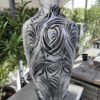 Vase Imposant "Émergence Métallique" - Un Chef-d'œuvre Contemporain de 80 cm