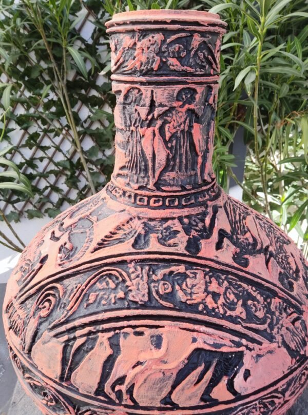 Vase Grec "Scènes Guerrières" - Un Hommage à l'Art Antique
