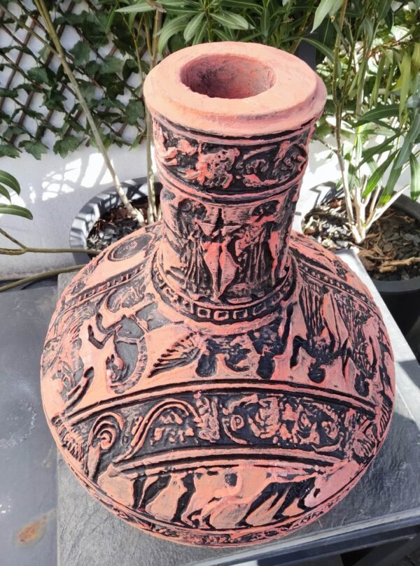 Vase Grec "Scènes Guerrières" - Un Hommage à l'Art Antique