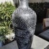 Vase Contemporain "Paysage Rocailleux" - Une Touche de Nature Minérale (80 cm)