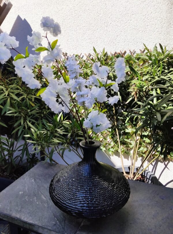 Vase Contemporain "Écailles Marines" - Lévitation et Texture Organique